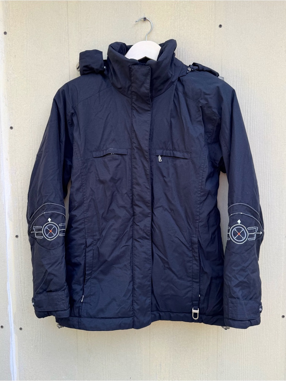 Vintage Bogner Designed By Goan Thylmann Winter Ski Black Jacket Women’s Size 8